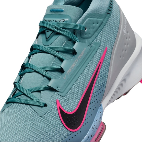 Nike Men\'s Size 9.5 Infinity Tour 2 Gore-Tex Golf Shoes Teal Pink Lace Up Ankle main image 13